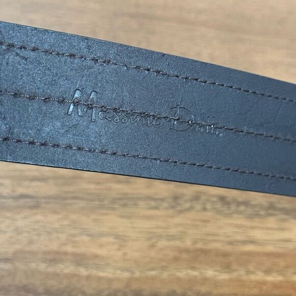 Massimo Dutti Men’s Brown Leather Suede Belt - Picture 8 of 11